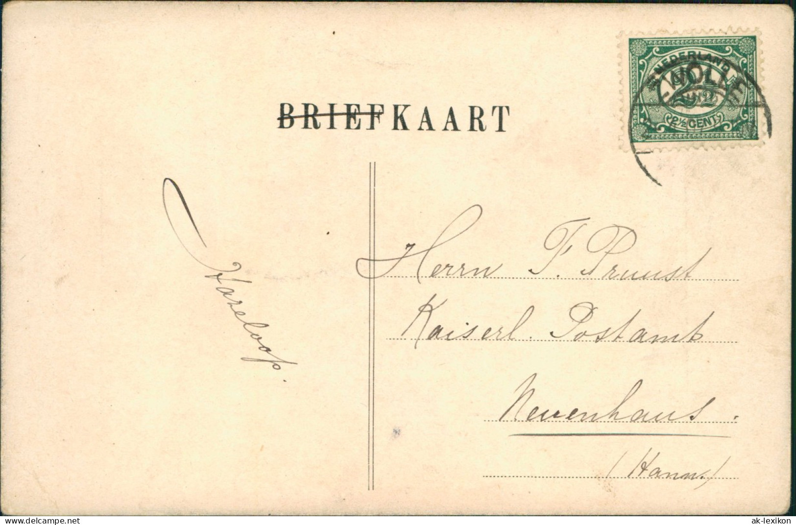 Postkaart Zwolle Zwolle Gezicht 1912 Passepartout  Gel. Stempel Zwolle - Zwolle