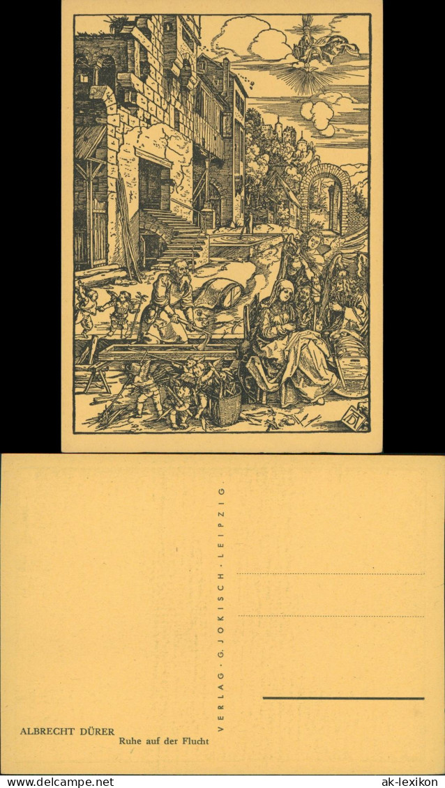 Künstlerkarte: Gemälde / Kunstwerke Ruhe Auf Der Flucht ALBRECHT DÜRER 1934 - Paintings