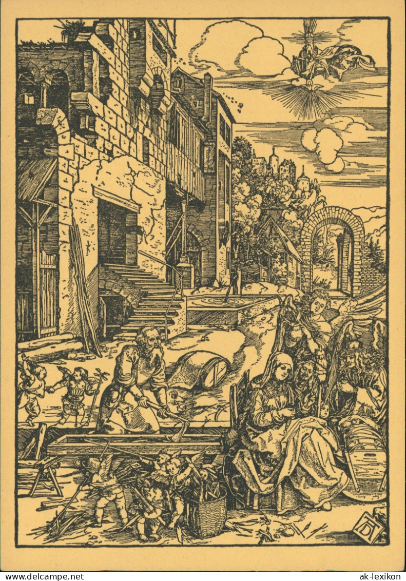 Künstlerkarte: Gemälde / Kunstwerke Ruhe Auf Der Flucht ALBRECHT DÜRER 1934 - Malerei & Gemälde