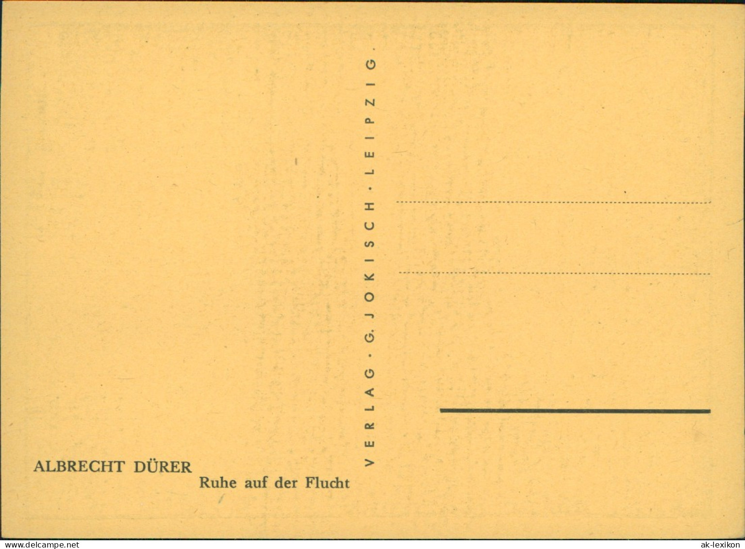 Künstlerkarte: Gemälde / Kunstwerke Ruhe Auf Der Flucht ALBRECHT DÜRER 1934 - Malerei & Gemälde