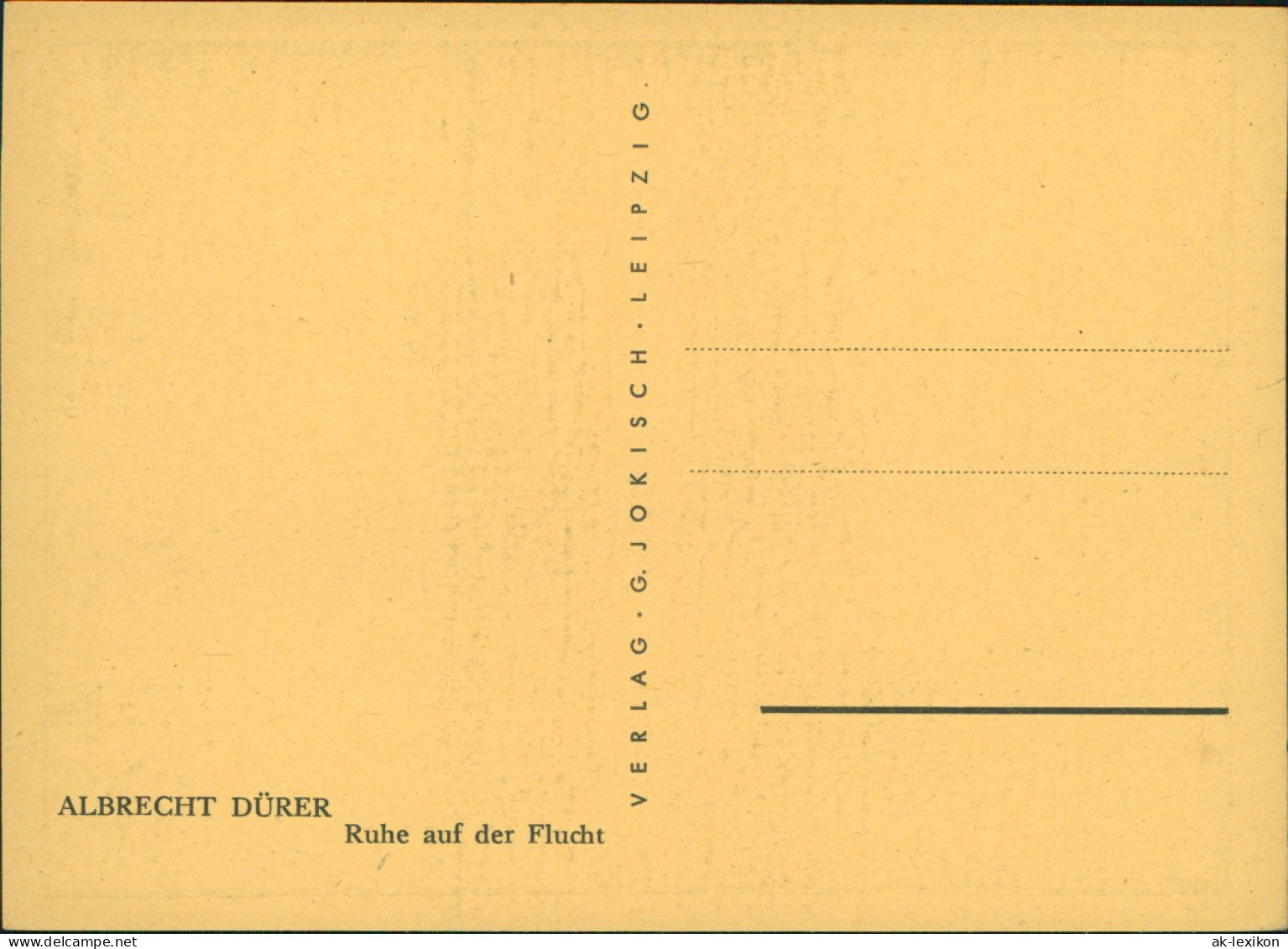 Künstlerkarte: Gemälde / Kunstwerke Ruhe Auf Der Flucht ALBRECHT DÜRER 1934 - Paintings