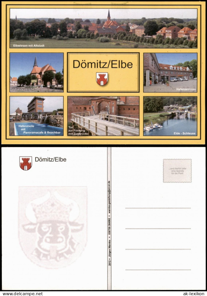Ansichtskarte Dömitz Mehrbild: Stadt, Schleuse 2009 - Dömitz