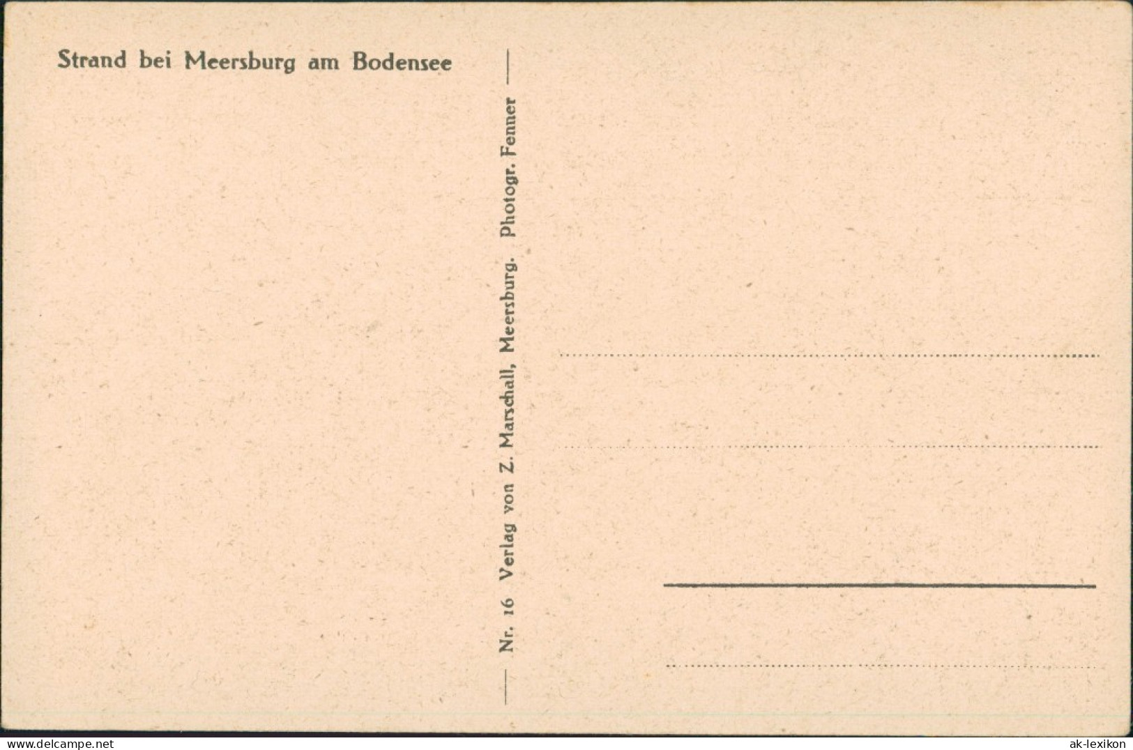 Ansichtskarte Meersburg Strand Bei Meersburg Am Bodensee 1930 - Meersburg