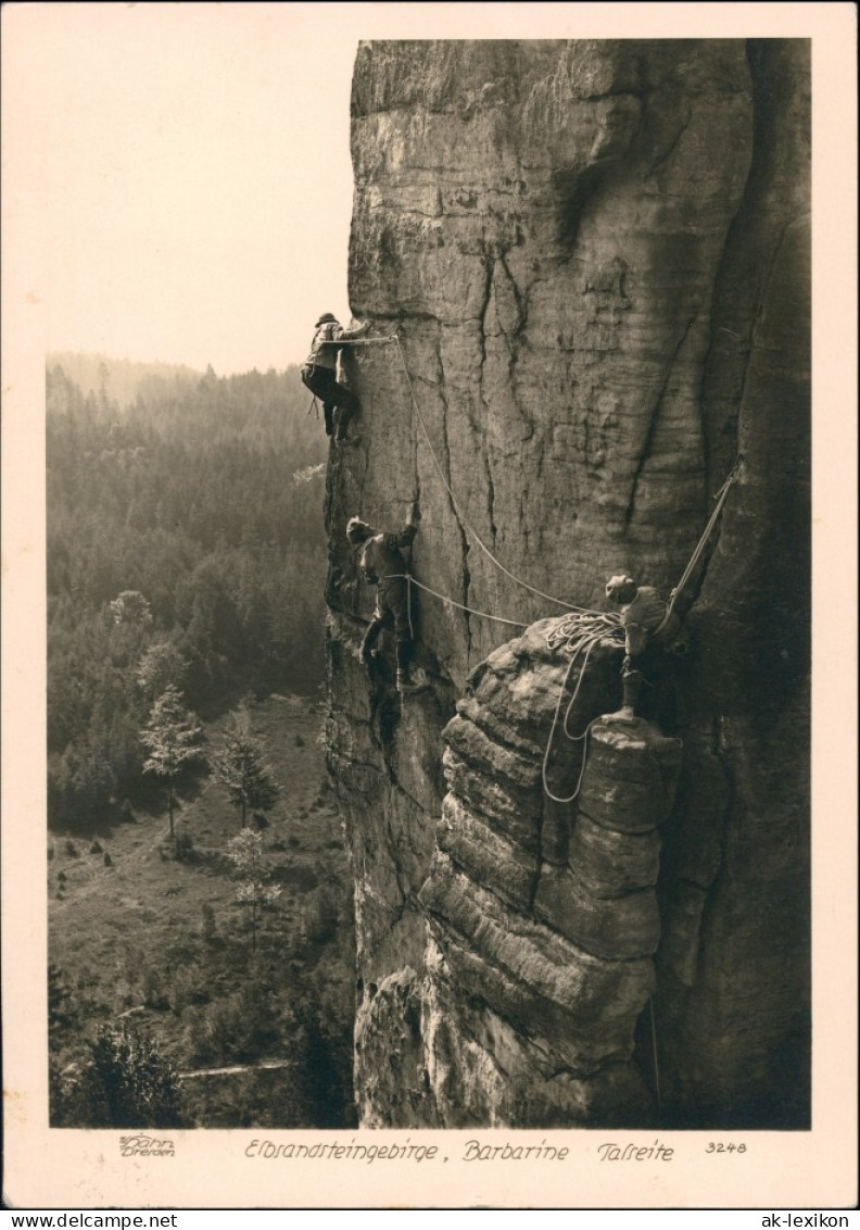 Pfaffendorf-Königstein Bergsteiger Barbarine Sächs. Schweiz Walter Hahn:3248 - Königstein (Sächs. Schw.)