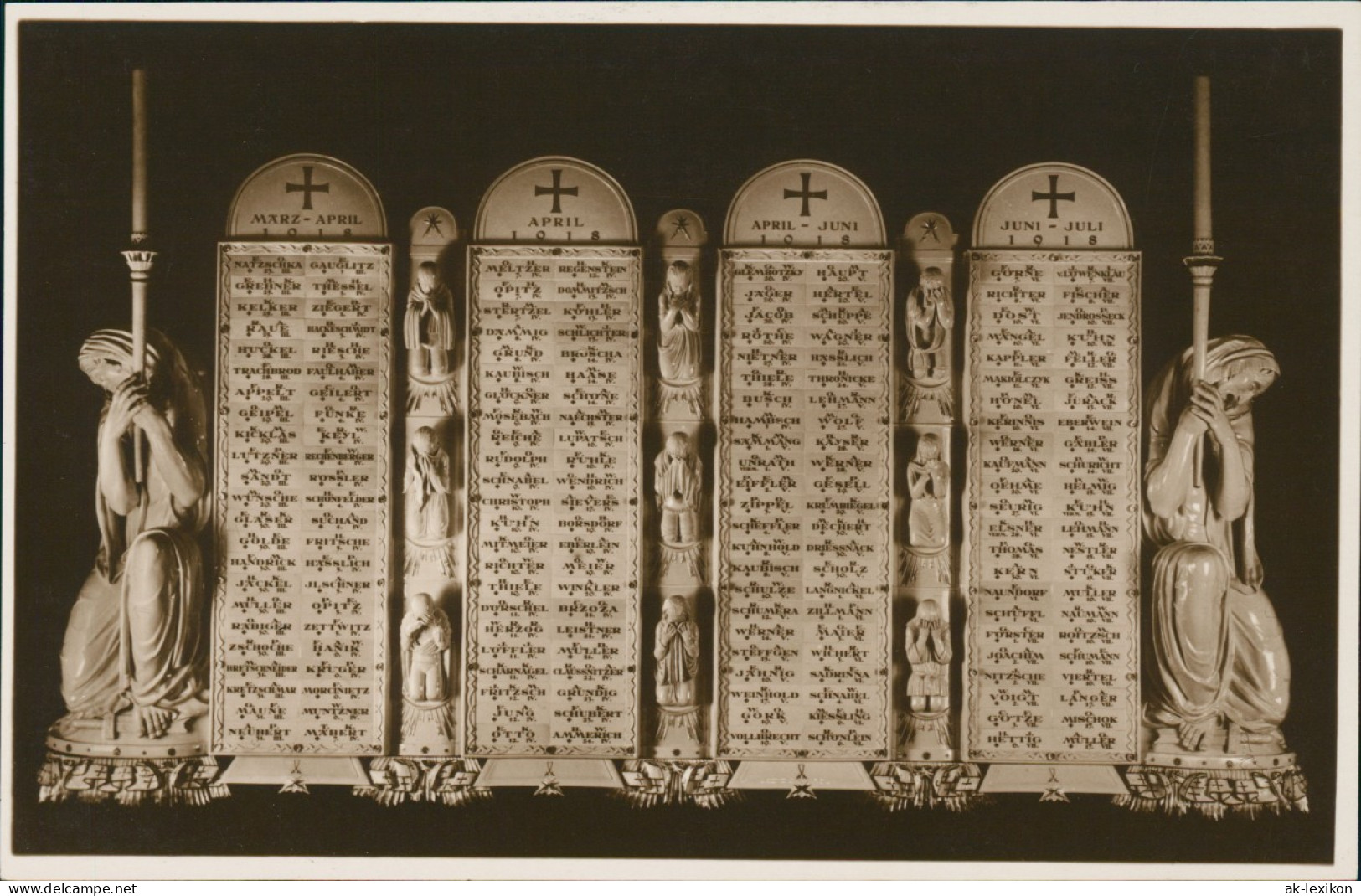 Ansichtskarte Meißen Kriegergedächtniskirche - Altar 1928 - Meissen