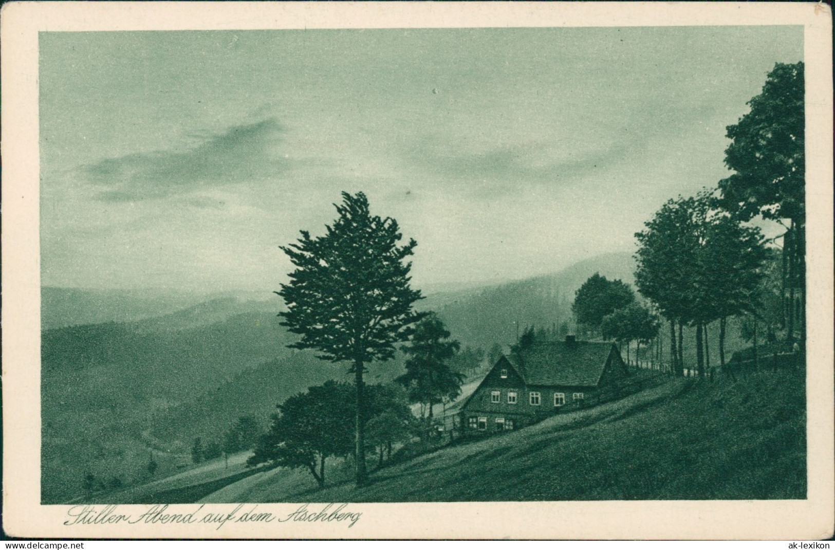 Ansichtskarte Klingenthal Stiller Abend Auf Dem Aschberg 1922 - Klingenthal