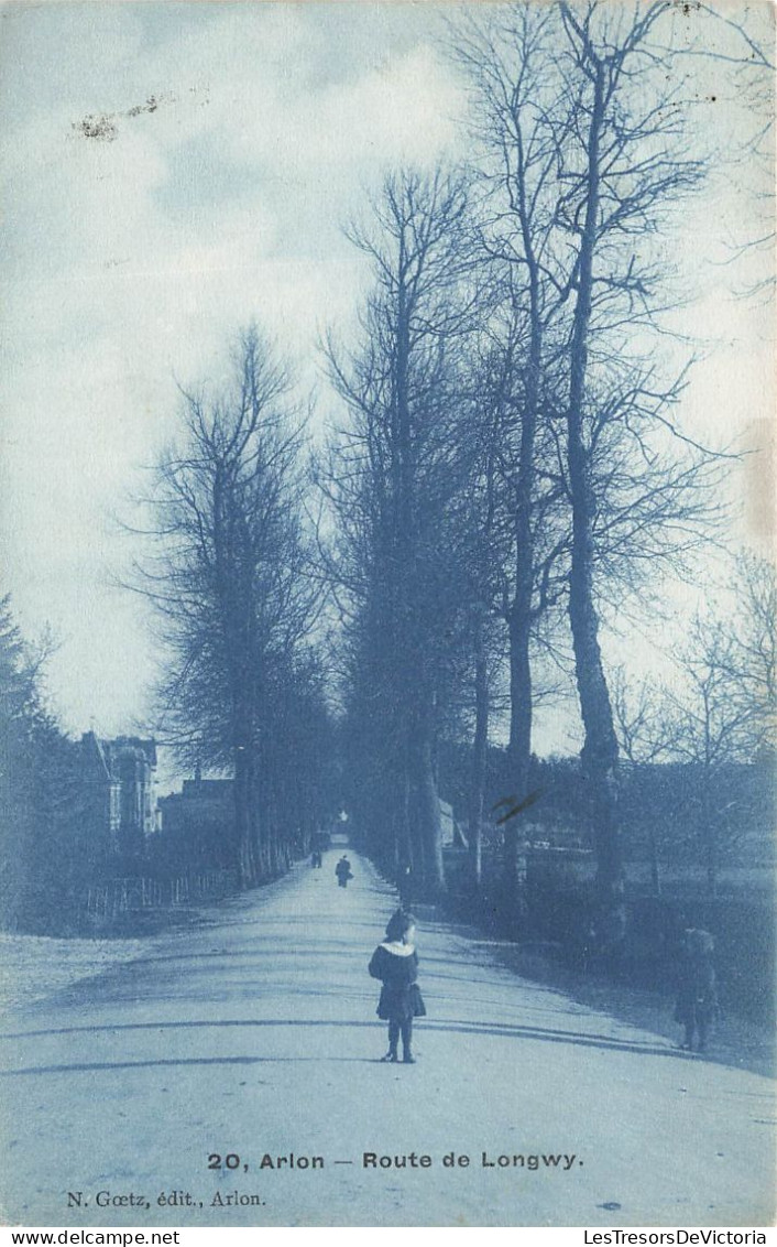 BELGIQUE - Arlon - Route De Longwy - Animé - Carte Postale Ancienne - Aarlen