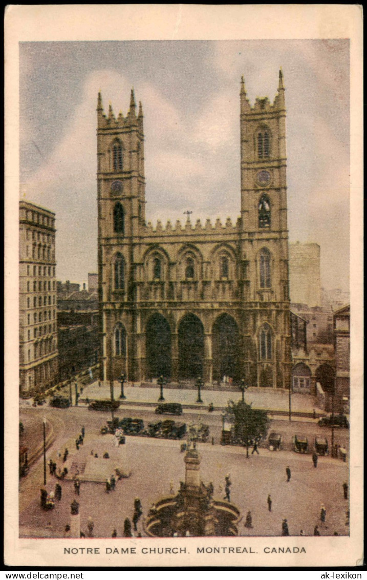 Postcard Montreal NOTRE DAME CHURCH MONTREAL CANADA 1930 - Montreal