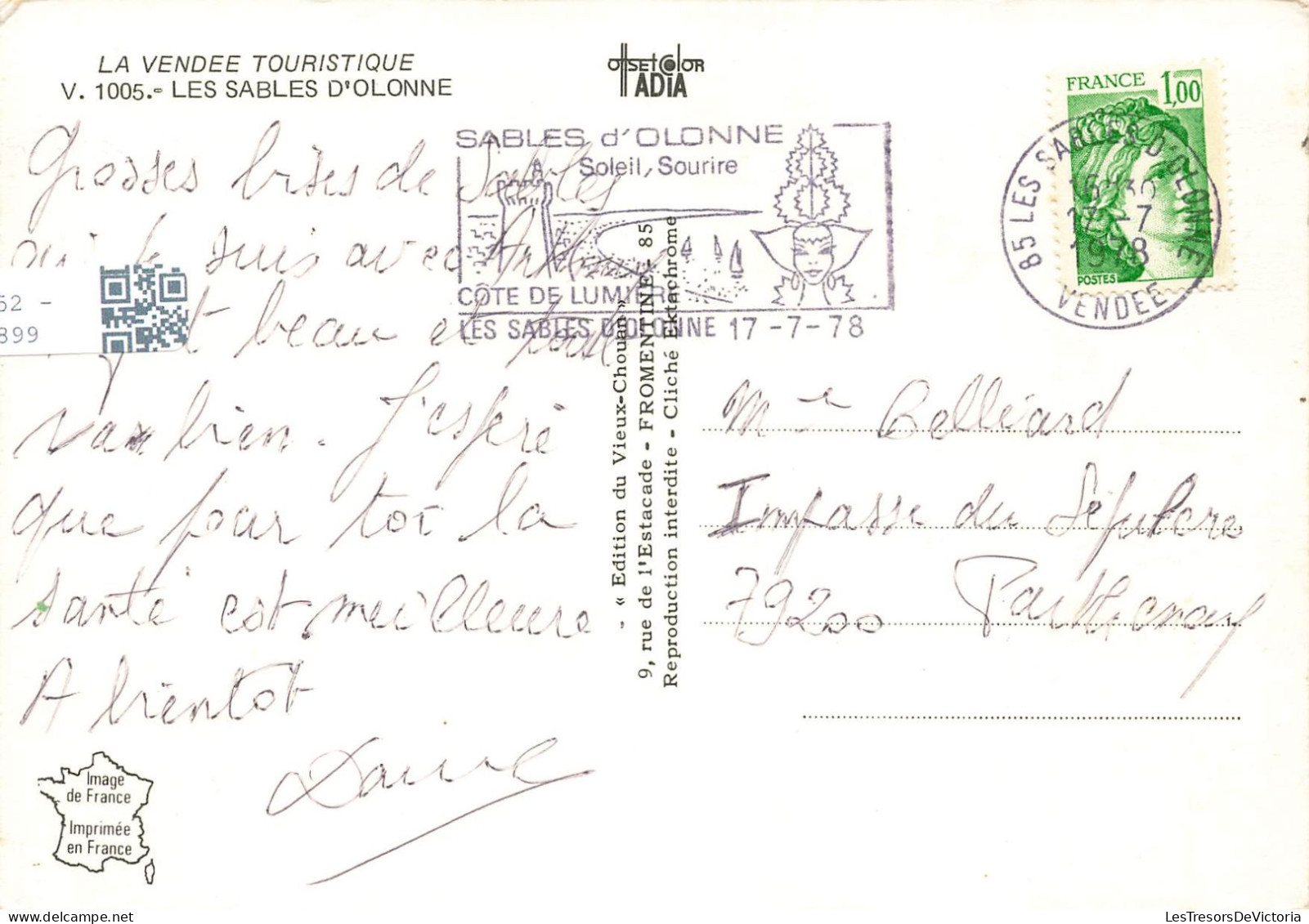 FRANCE - Sables D'Olonne - Plage - Piscine - Bateaux - Port - Animé - Carte Postale - Sables D'Olonne