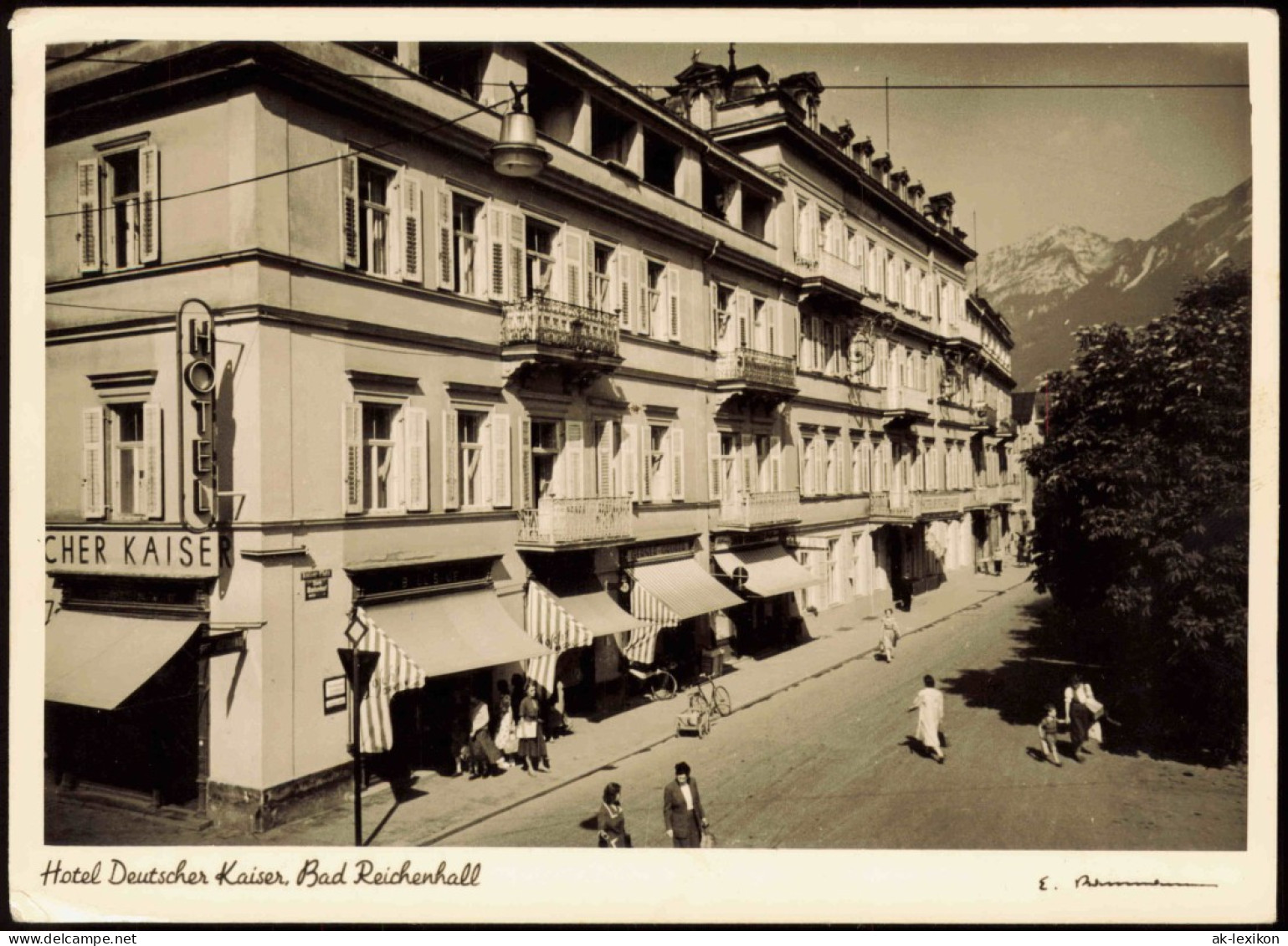 Ansichtskarte Bad Reichenhall Hotel Deutscher Kaiser, Straße 1959 - Bad Reichenhall