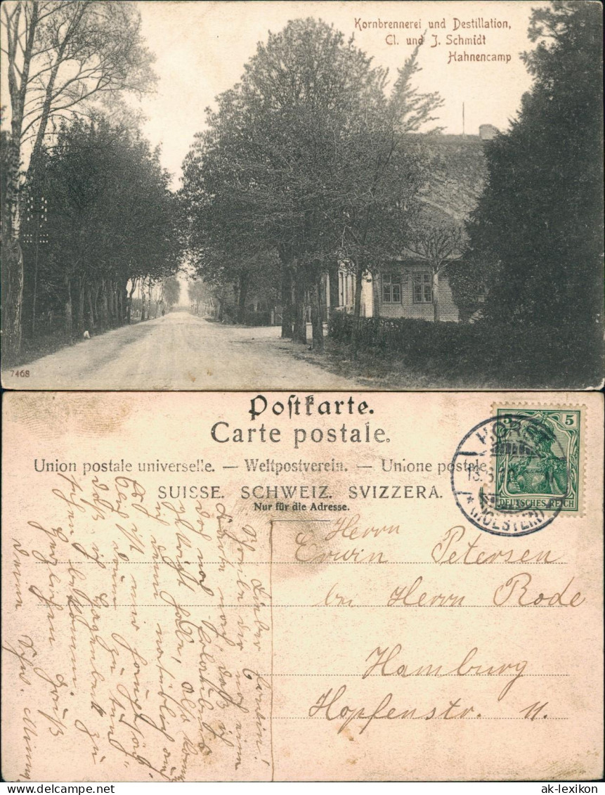 Ansichtskarte Sehnde Kornbrennerei Und Destillation, Cl. Und Schmidt 1913 - Other & Unclassified