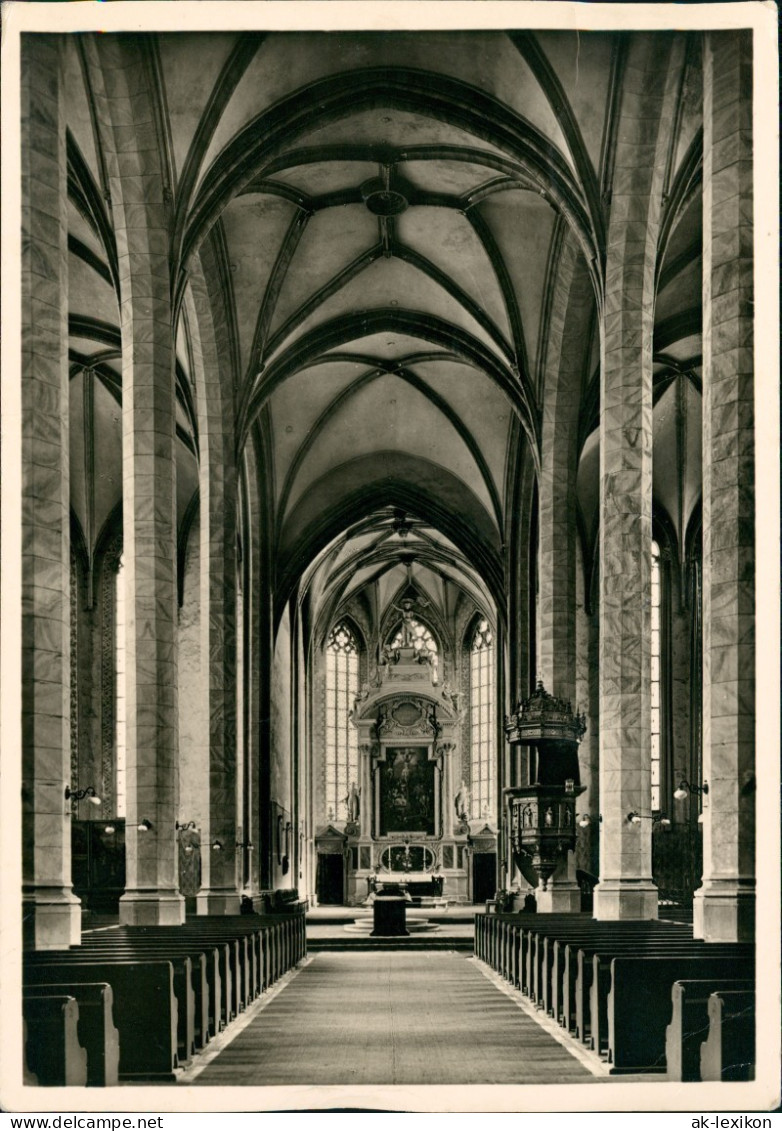 Ansichtskarte Torgau Stadtkirche St.-Marien-Kirche - Innen 1939 - Torgau