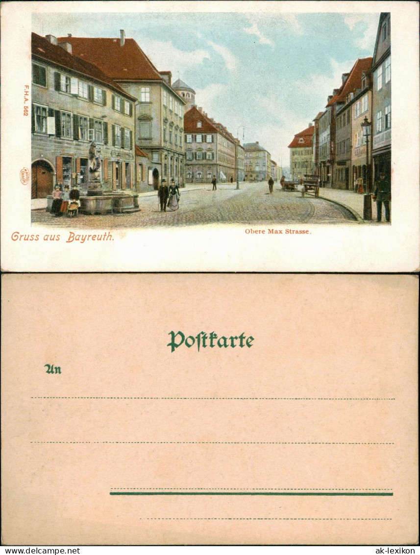 Ansichtskarte Bayreuth Obere Max Strasse. 1906 - Bayreuth