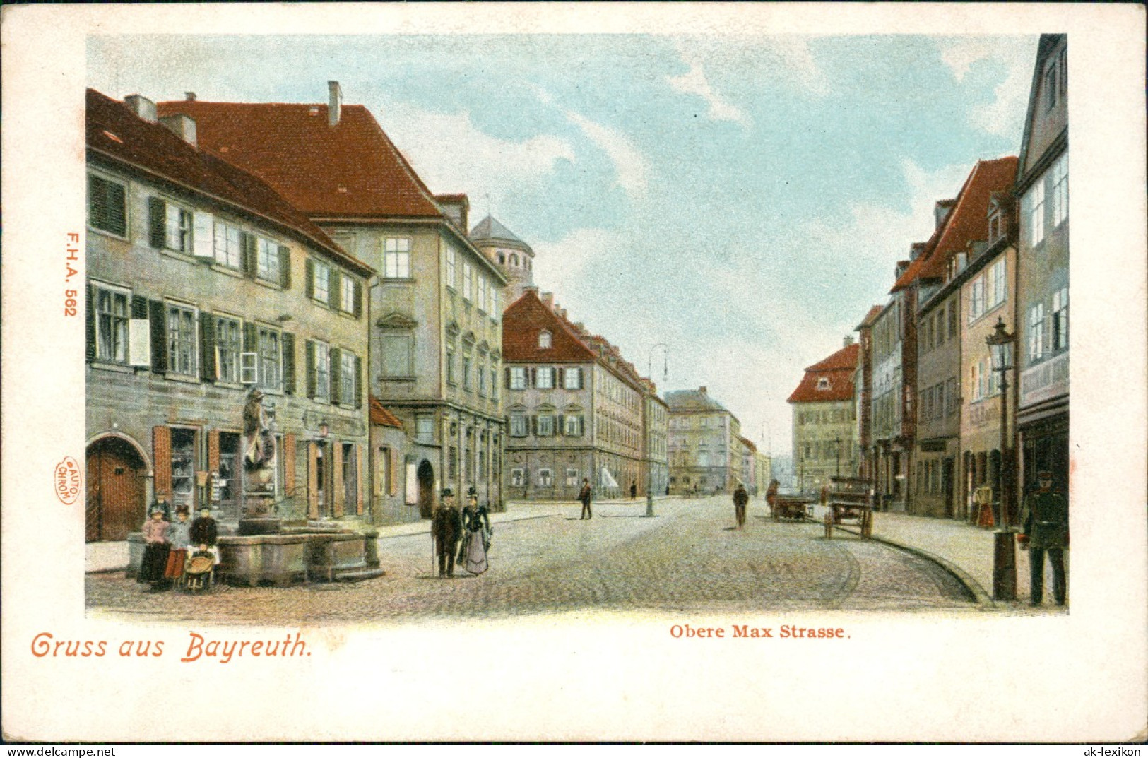 Ansichtskarte Bayreuth Obere Max Strasse. 1906 - Bayreuth