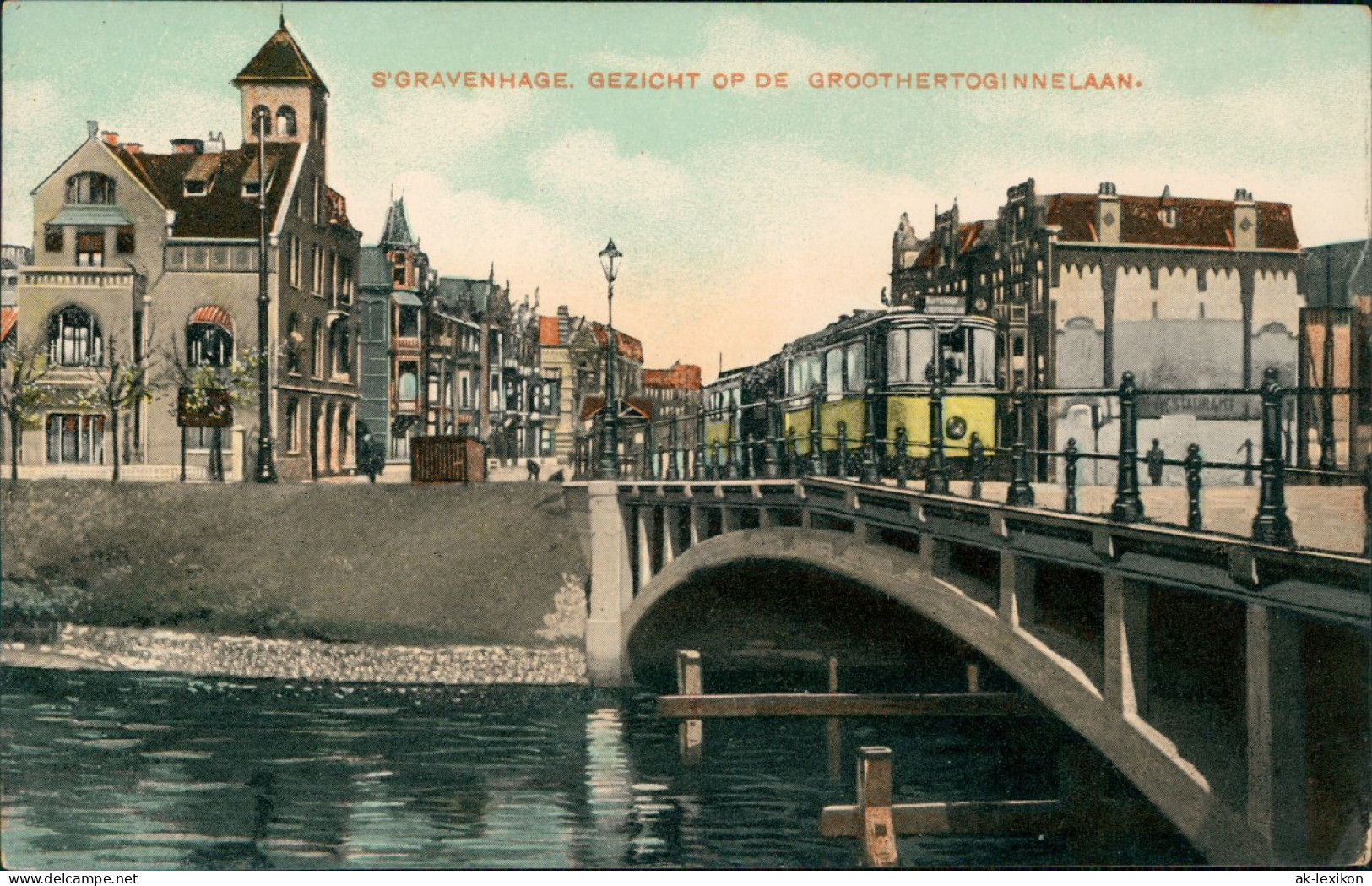 Postkaart Den Haag Den Haag Straßenpartie, Tram - Straßenbahn 1912 - Den Haag ('s-Gravenhage)