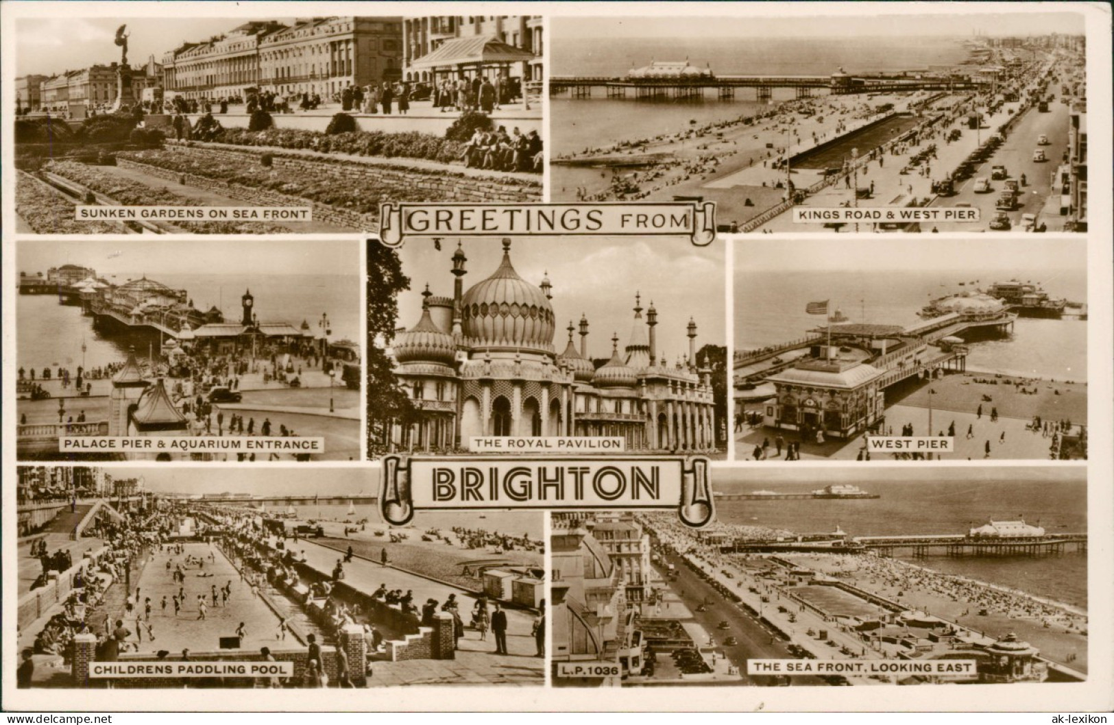 Postcard Brighton Brighton Ansichten (Multi-View-Postcard) 1958 - Sonstige & Ohne Zuordnung