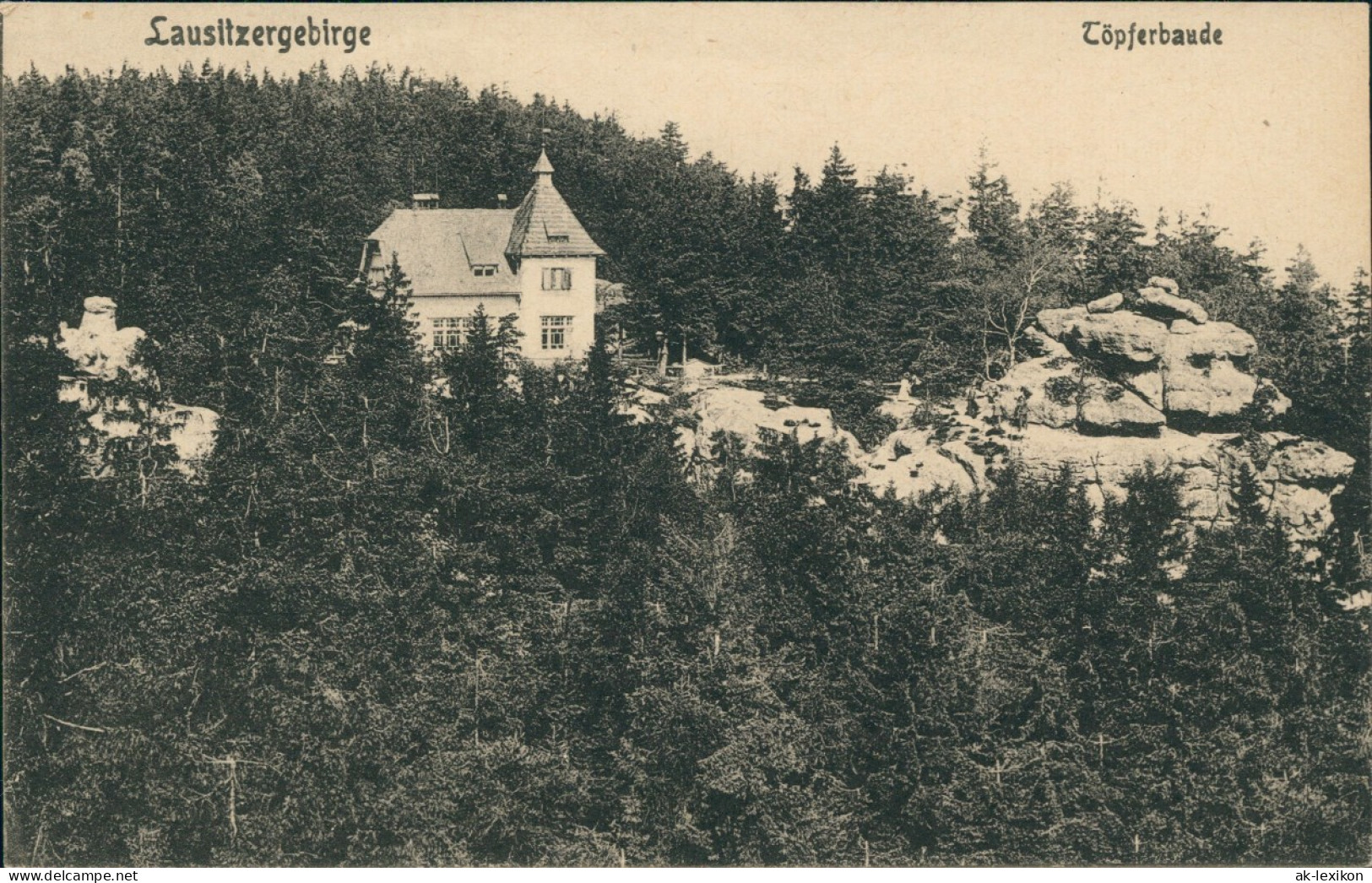 Ansichtskarte Oybin Töpferbaude Lausitzergebirge 1914 - Oybin