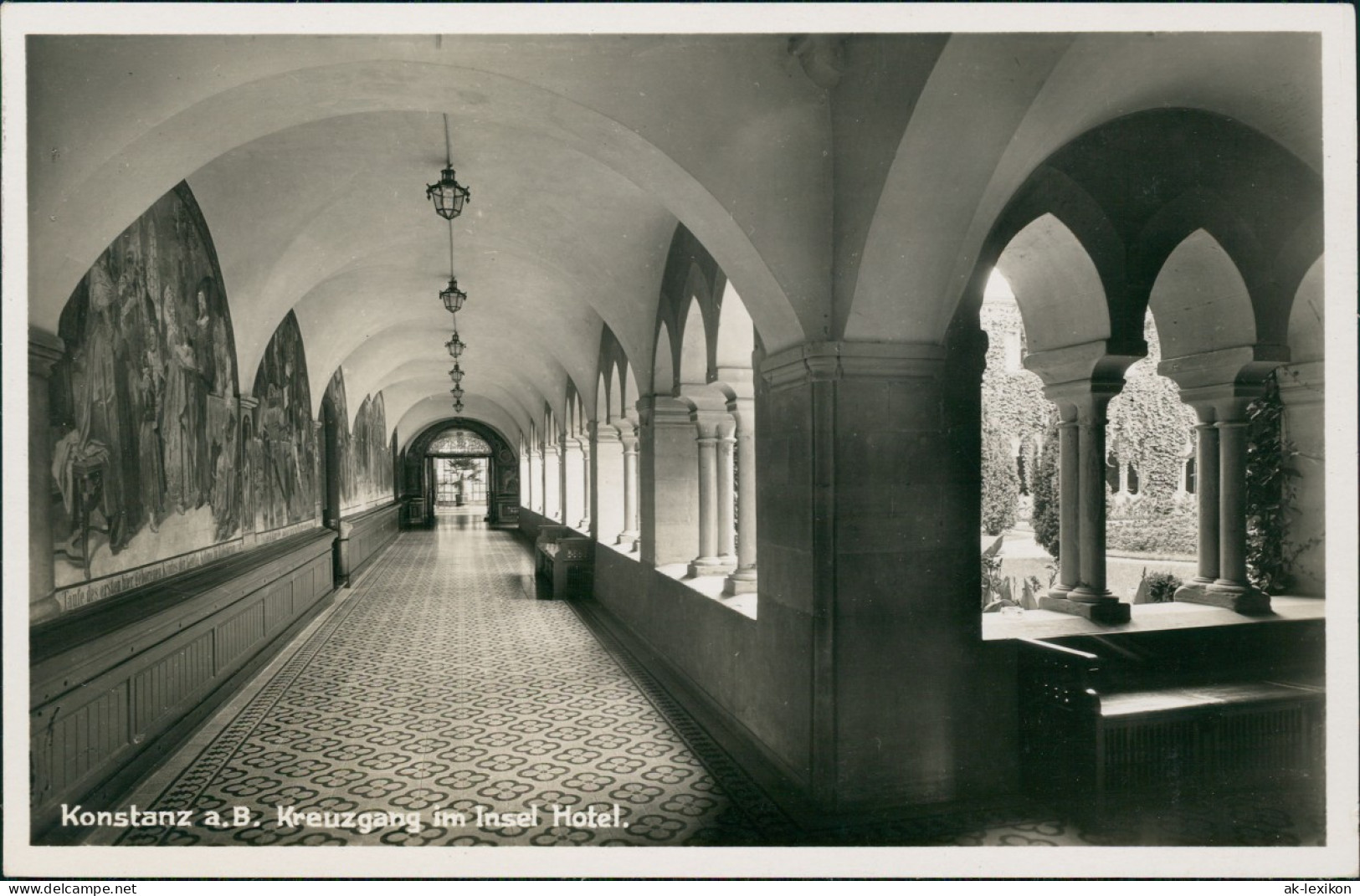 Ansichtskarte Konstanz Kreuzgang Im Insel Hotel. 1930 - Konstanz