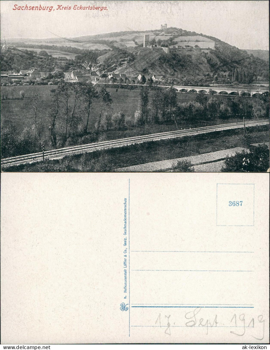 Ansichtskarte Eckartsberga Sachsenburg 1922 - Other & Unclassified