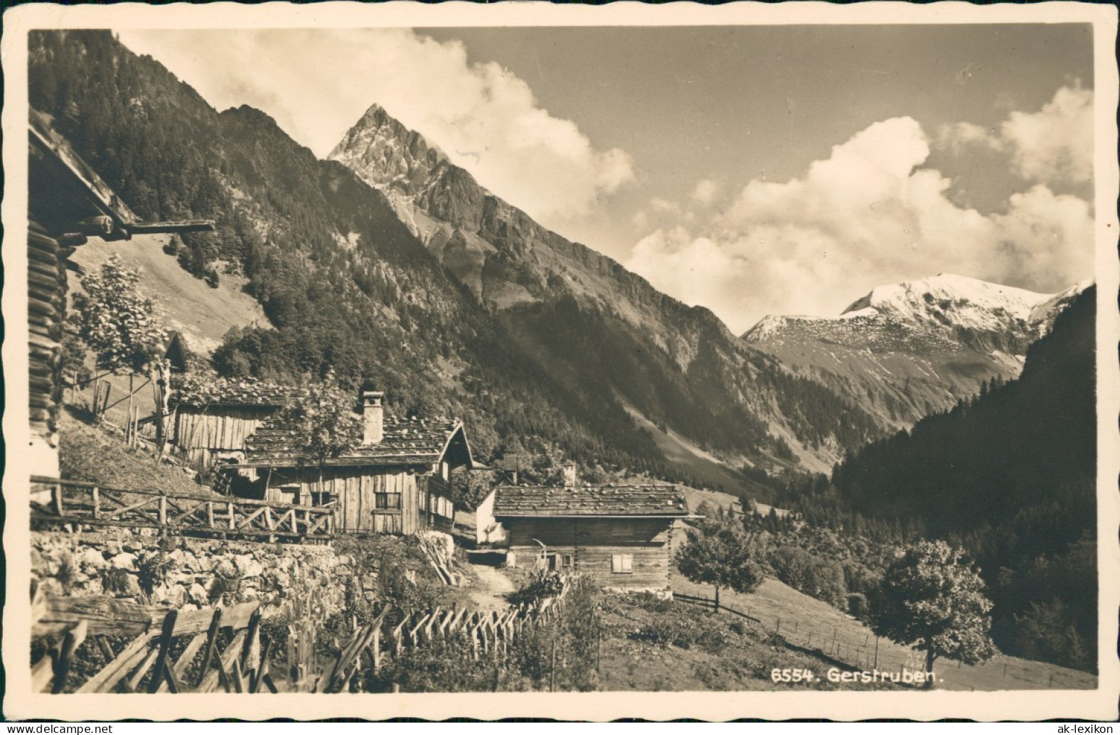 Ansichtskarte Gerstruben-Oberstdorf (Allgäu) Hütten, Rauheck 1937 - Oberstdorf