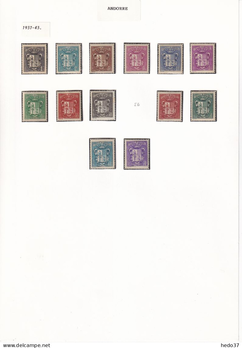 Andorre - Collection Vendue Page Par Page - Neufs ** Sans Charnière - TB - Unused Stamps