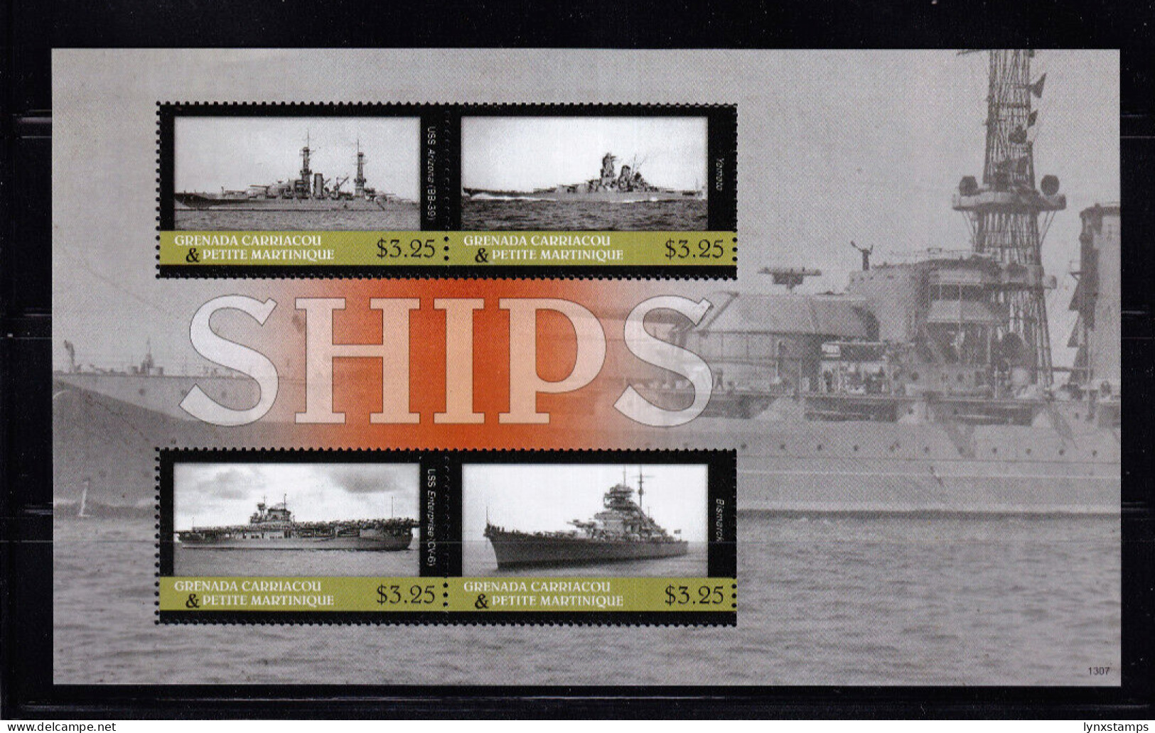 LI06 Grenada Carriacou & Petite Martinique Ships Mint Souvenir Sheet - Grenada (1974-...)