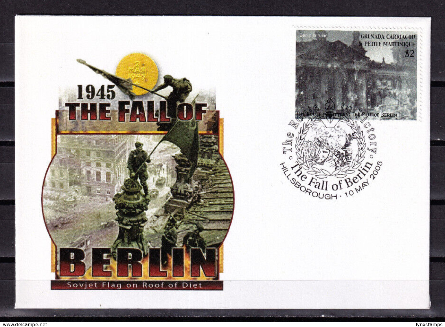 LI06 Grenada Carriacou & Petite Martinique 2005 The 60th Anniv Of The End FDC - Grenade (1974-...)