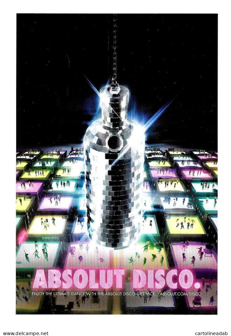 [MD5043] CPM - ABSOLUT DISCO - ABSOLUT VODKA COLLECTION 337 - PROMOCARD 7565 - PERFETTA - Non Viaggiata - Advertising