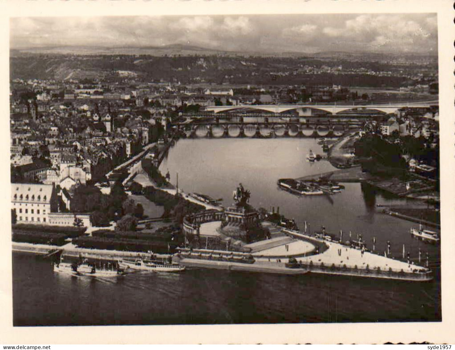 Der Rhein von Koblenz bis Rüdesheim - 12 originalaufnahmen 6,5 x9cm - Photo originale de cartes postales  (Cekade)