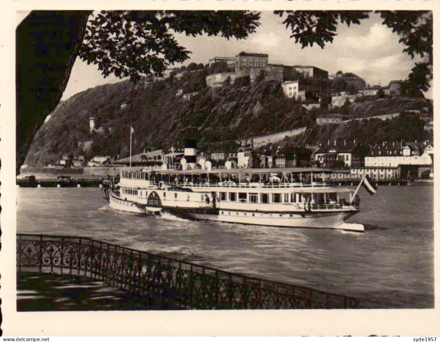 Der Rhein von Koblenz bis Rüdesheim - 12 originalaufnahmen 6,5 x9cm - Photo originale de cartes postales  (Cekade)