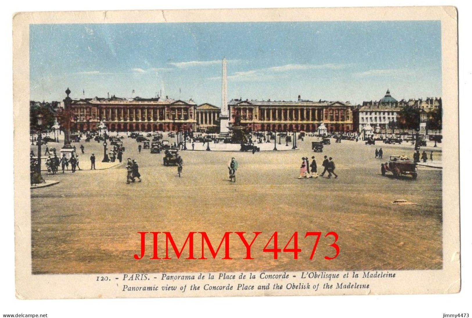 CPA - PARIS En 1933 - Panorama De La Place De La Concorde - L'Obélisque Et La Madeleine - N°120 - Ed. La Cigogne - Places, Squares