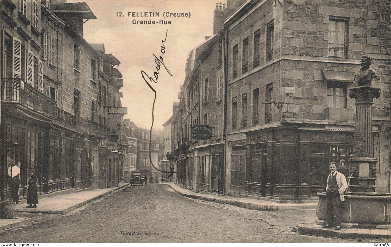 Felletin * Grande Rue Du Village * Commerces Magasins - Felletin