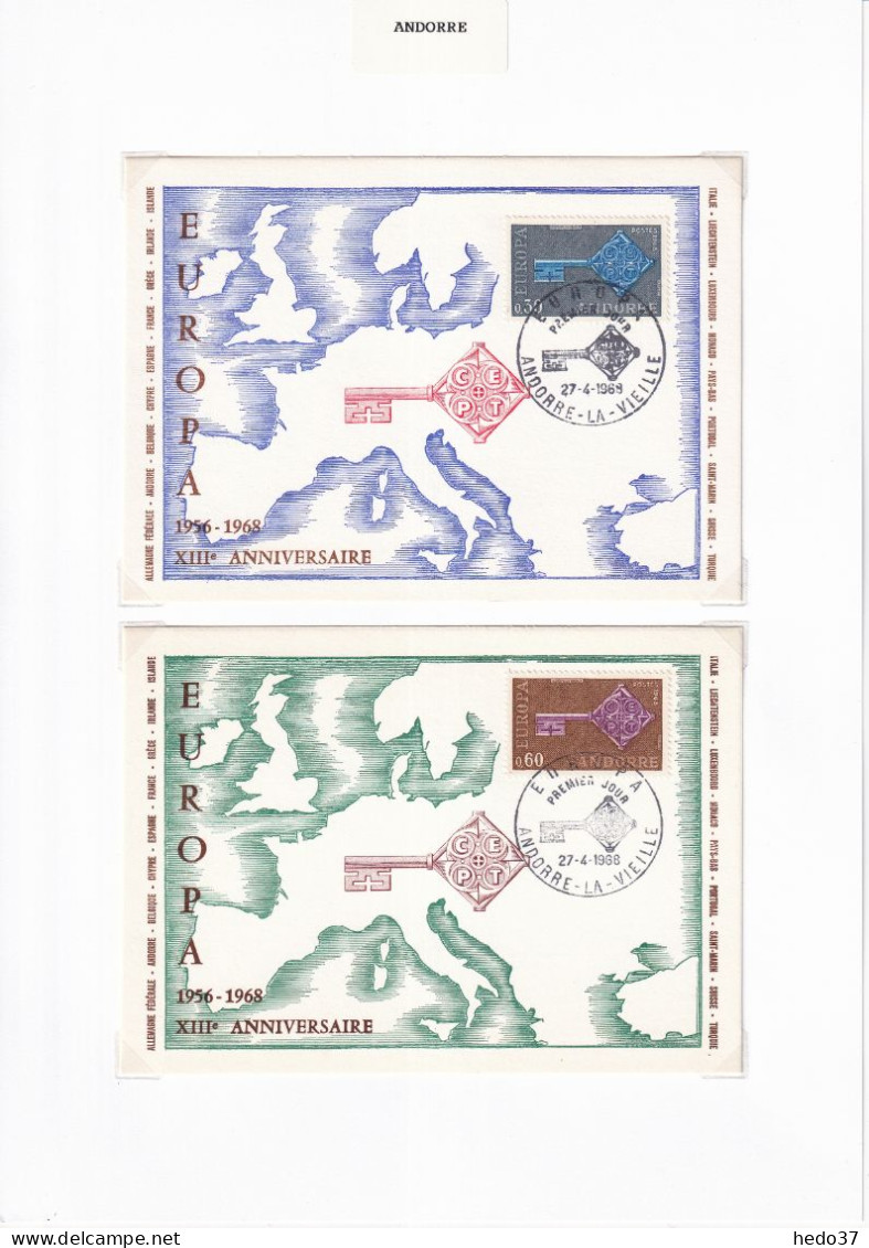 Andorre - Collection Vendue Page Par Page - Cartes Maximum - TB - Covers & Documents