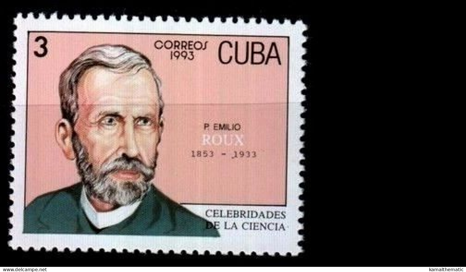 Emilio Roux Bacteriologist And Immunologist, Medicine, Cuba 1993 MNH - Geneeskunde