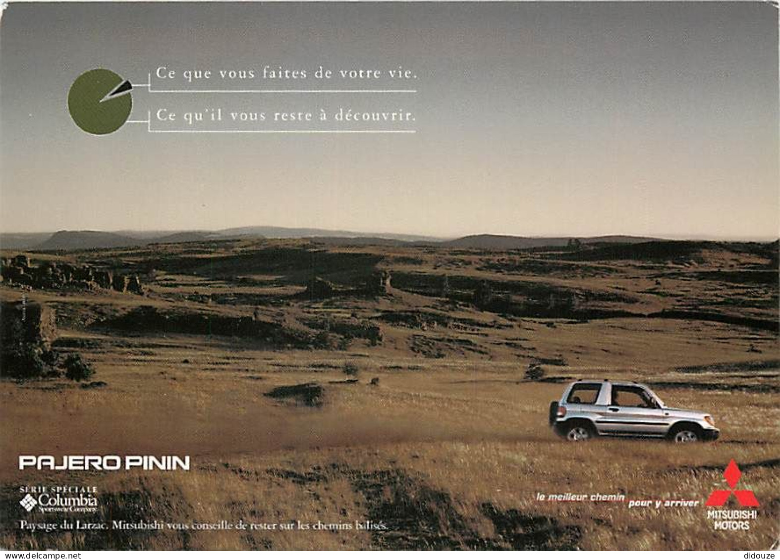 Automobiles - Mitsubishi - 4x4 - Pajero Pinin - Carte Publicitaire - Carte Neuve - CPM - Voir Scans Recto-Verso - Voitures De Tourisme