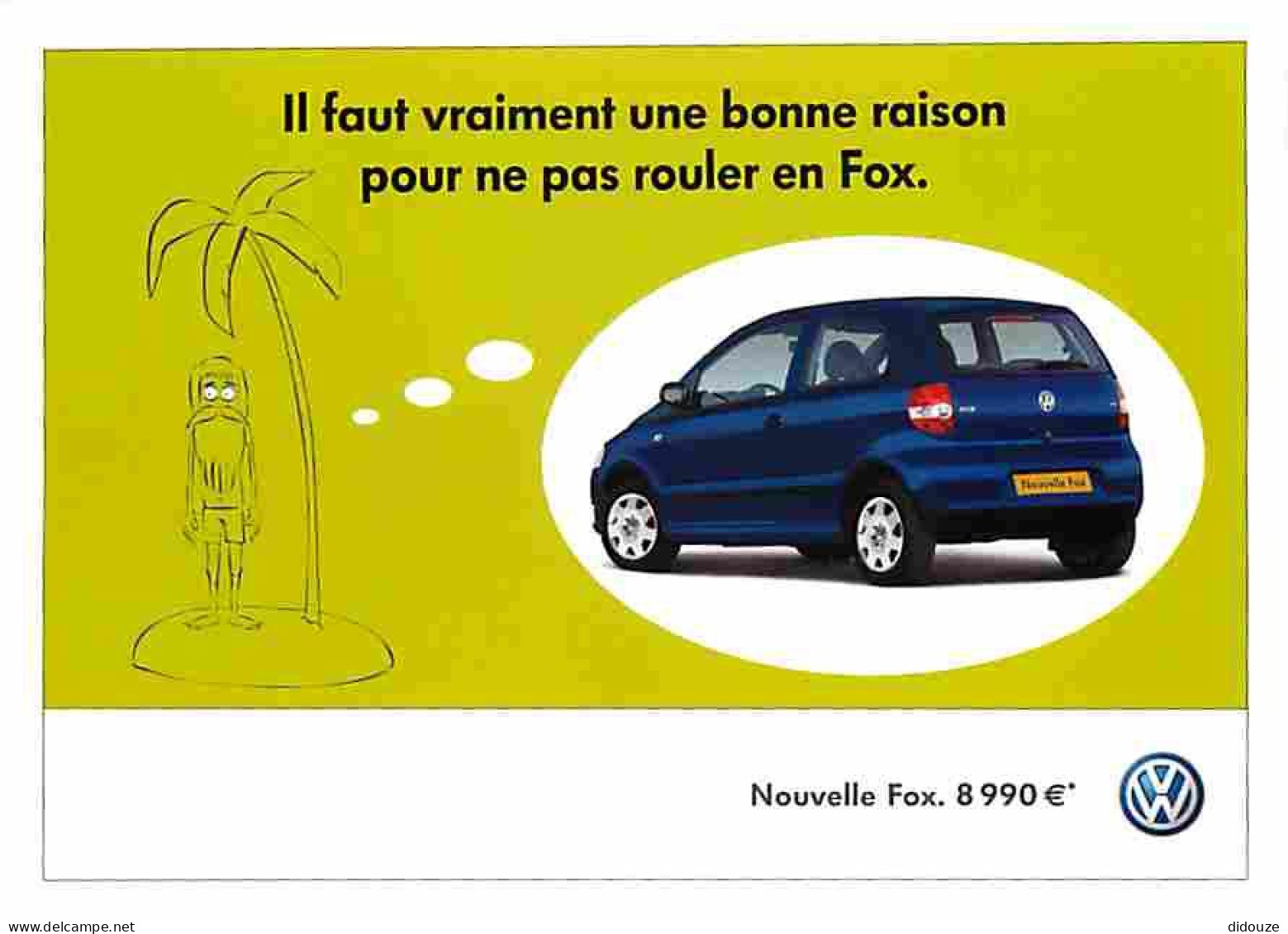 Automobiles - Volkswagen - Fox - Carte Neuve - CPM - Voir Scans Recto-Verso - Voitures De Tourisme