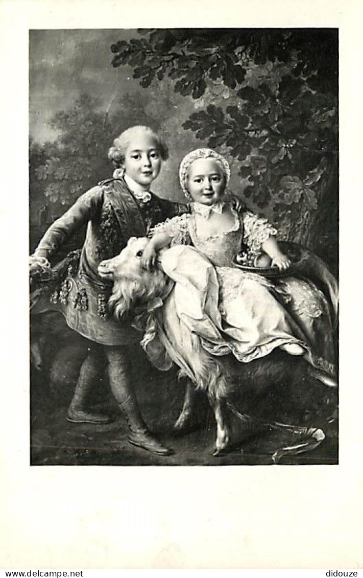 Art - Peinture - Histoire - François-Hubert Drouais - Portrait De Charles Philippe De France Et De Marie Clotilde De Fra - History