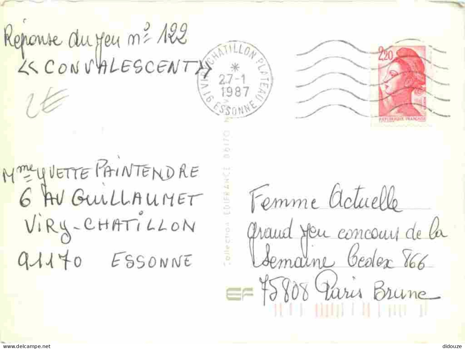 91 - Viry-Chatillon - Hôtel De Ville - Art Dessin - CPM - Voir Scans Recto-Verso - Viry-Châtillon