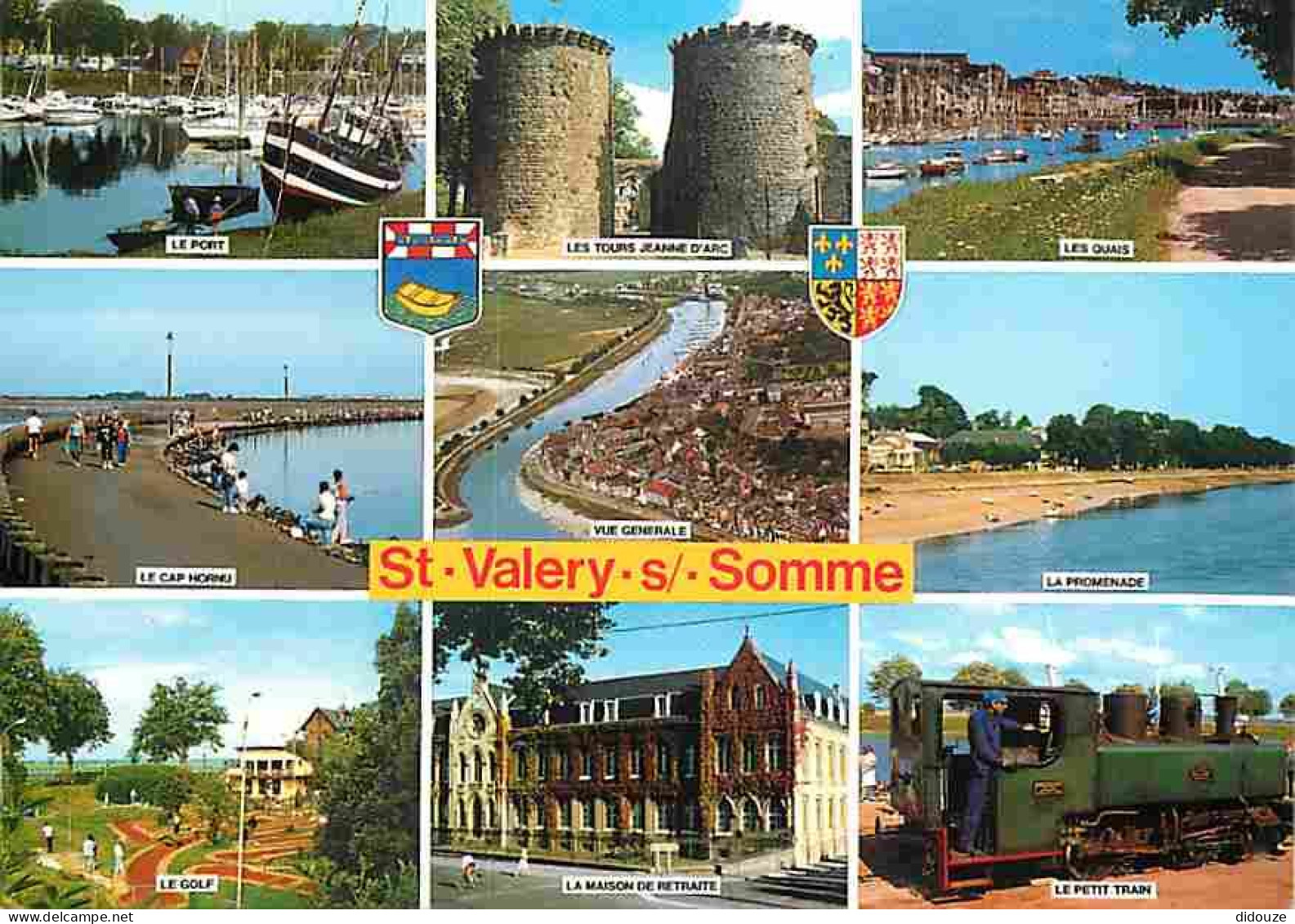 80 - Saint Valery Sur Somme - Multivues - Mini Golf - Train - Bateaux - Blasons - CPM - Voir Scans Recto-Verso - Saint Valery Sur Somme