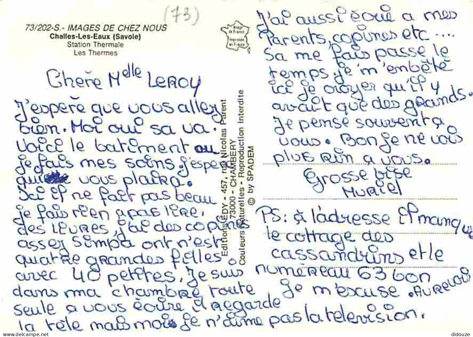73 - Challes Les Eaux - Les Thermes - CPM - Voir Scans Recto-Verso - Andere & Zonder Classificatie
