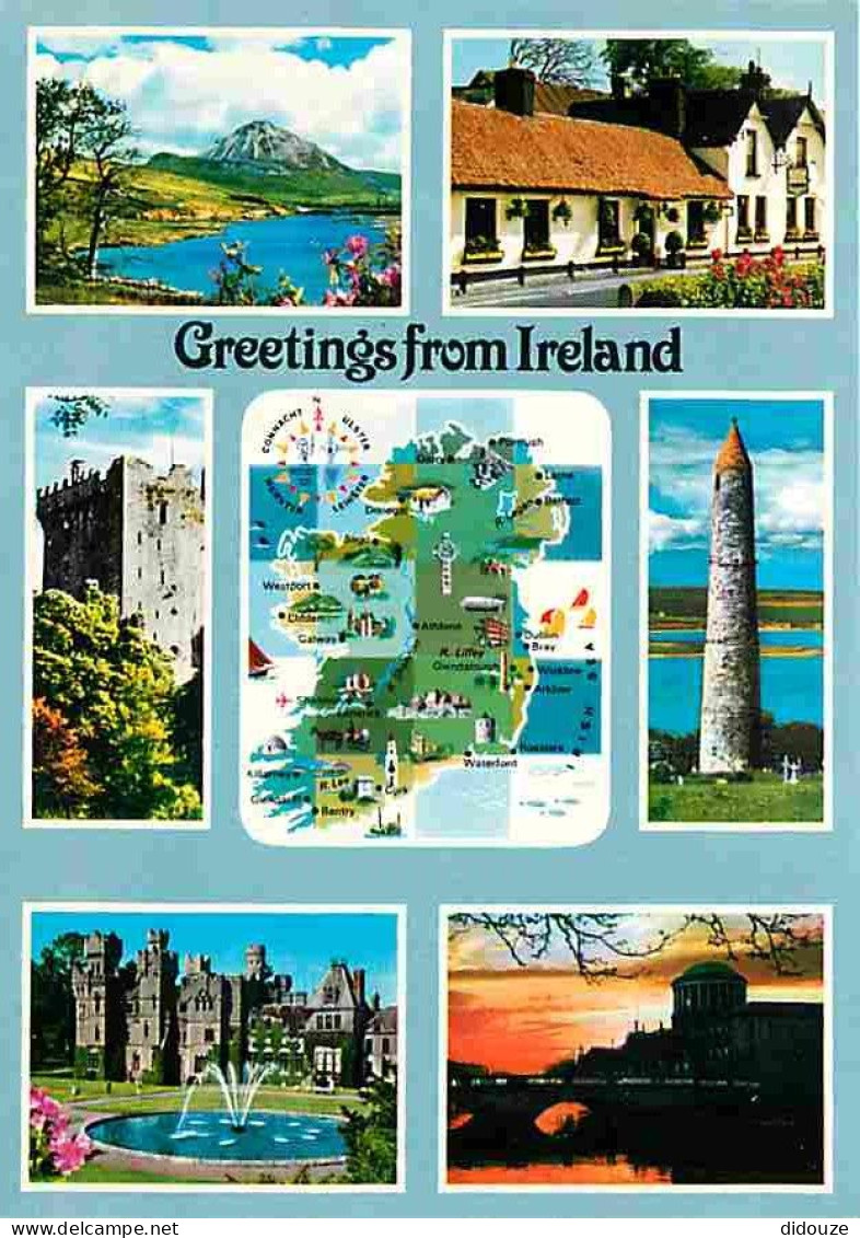 Irlande - Multivues - Carte Géographique - CPM - Voir Scans Recto-Verso - Altri