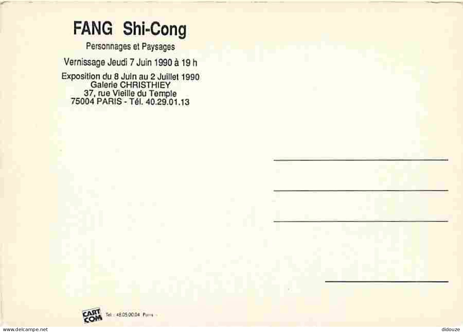 Art - Peinture - Fang Shi-Cong - Personnages Et Paysages - CPM - Voir Scans Recto-Verso - Malerei & Gemälde