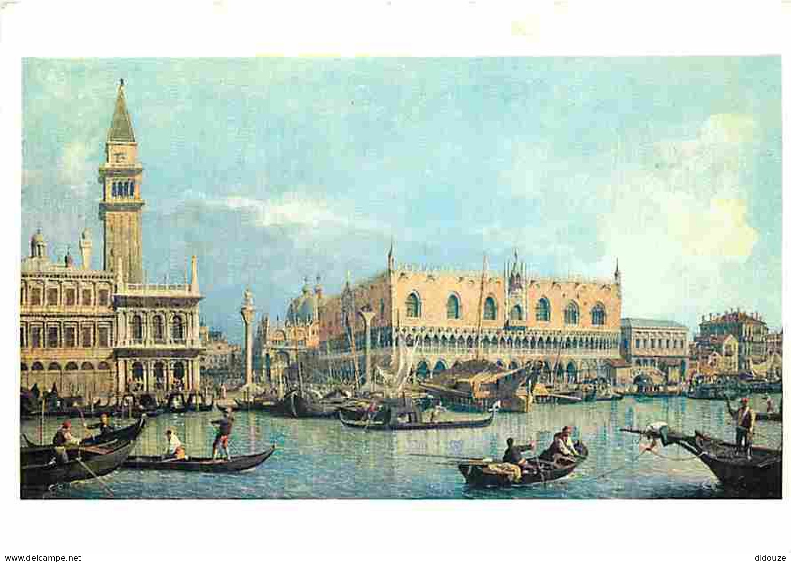Art - Peinture - Antonio Canaletto - Le Mole Vu Du Bassin De San Marco - CPM - Voir Scans Recto-Verso - Malerei & Gemälde