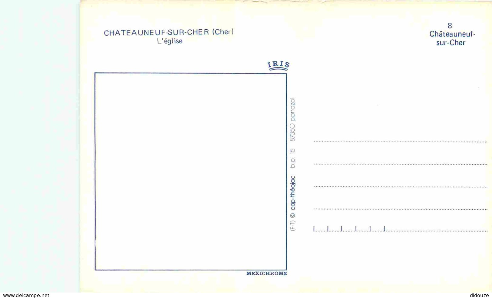 18 - Chateauneuf Sur Cher - L'Eglise - CPM - Carte Neuve - Voir Scans Recto-Verso - Chateauneuf Sur Cher