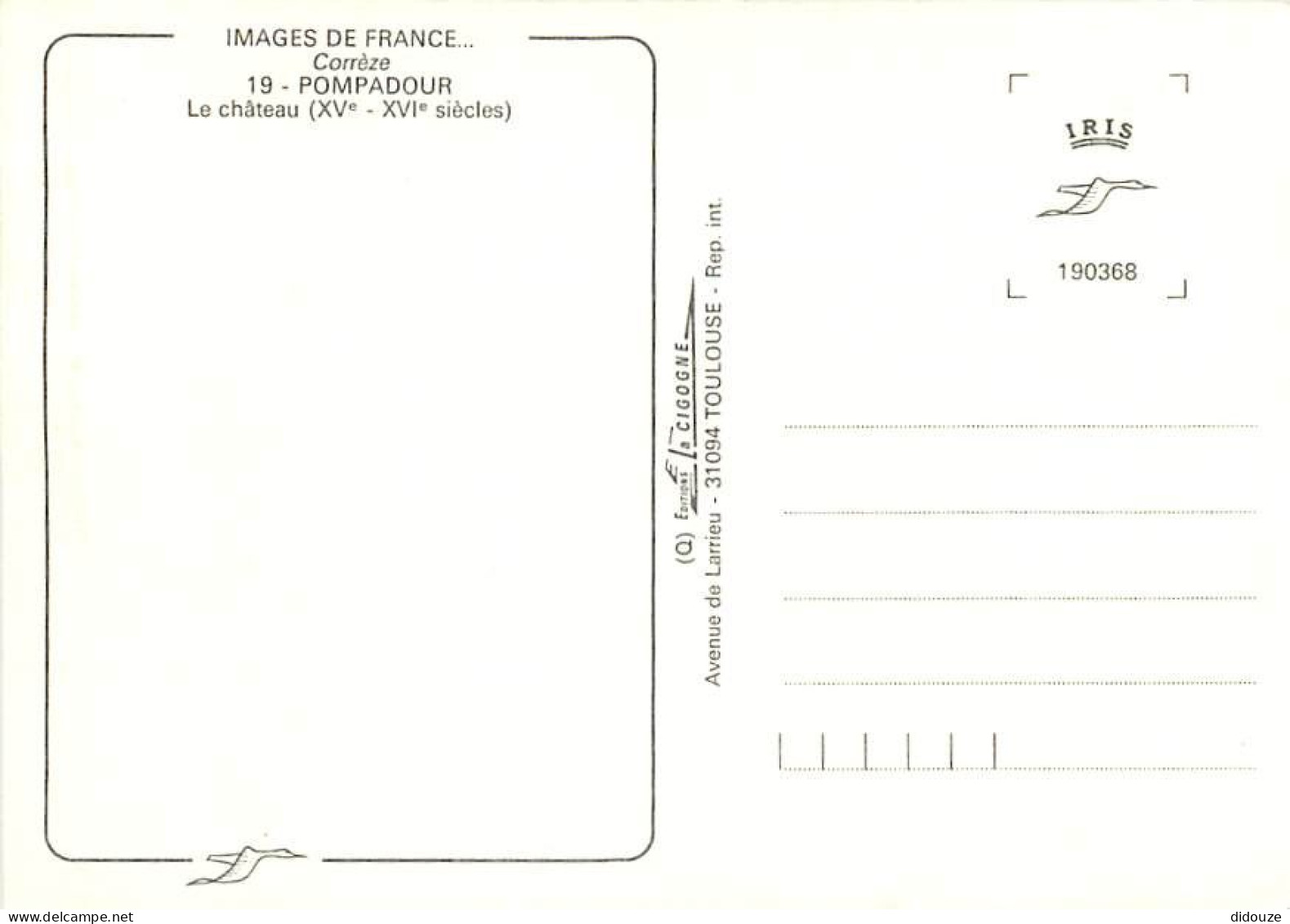 19 - Pompadour - Le Château - Carte Neuve - CPM - Voir Scans Recto-Verso - Arnac Pompadour