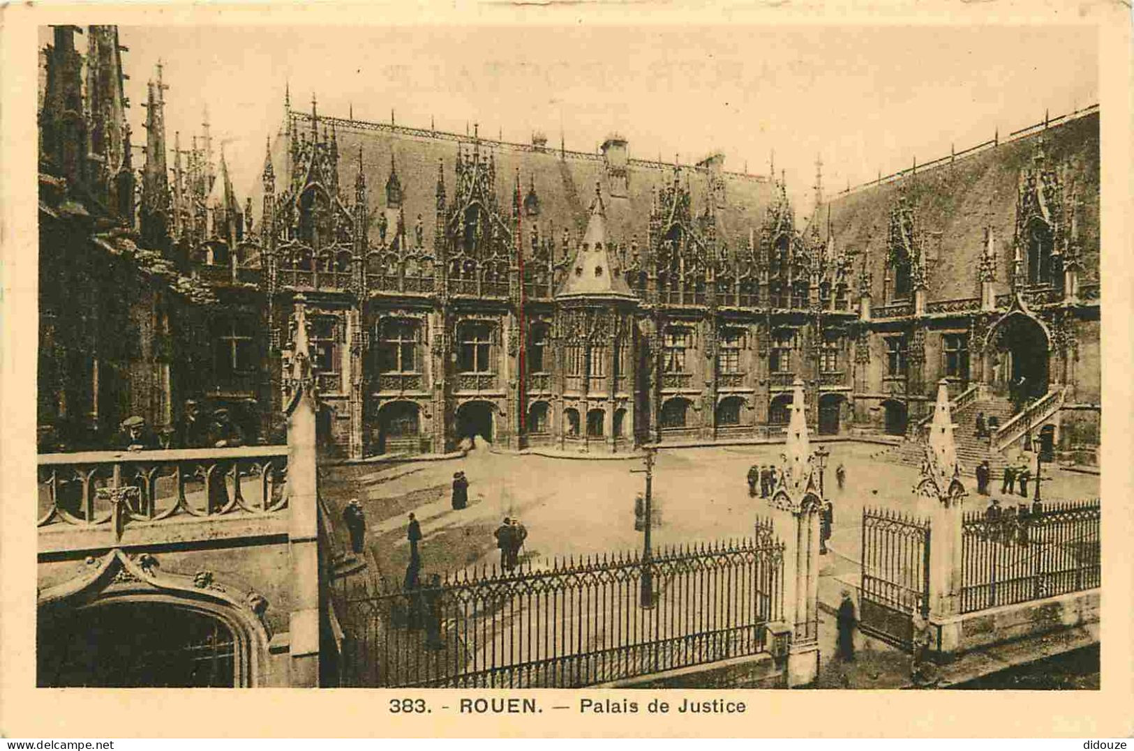 76 - Rouen - Palais De Justice - Correspondance - CPA - Oblitération Ronde De 1934 - Voir Scans Recto-Verso - Rouen