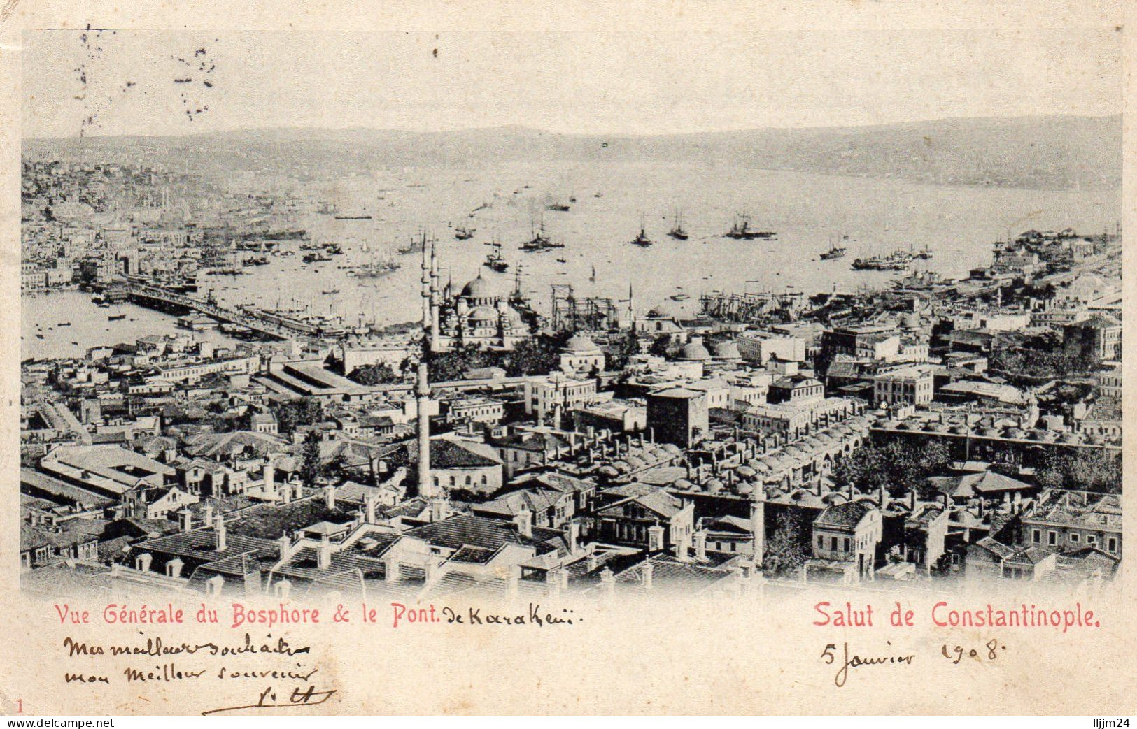 - Salut De CONSTANTINOPLE - V.G. De Bosphore Et Le Pont - (C77) - Turquie