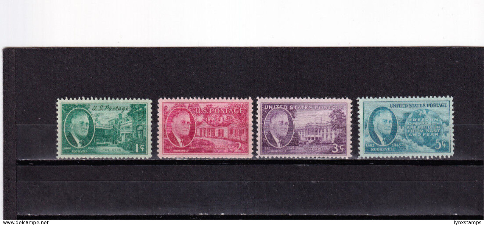 LI06 United States 1945 -1946 Franklin D.Roosevelt Issue Full Set Mint Stamps - Unused Stamps