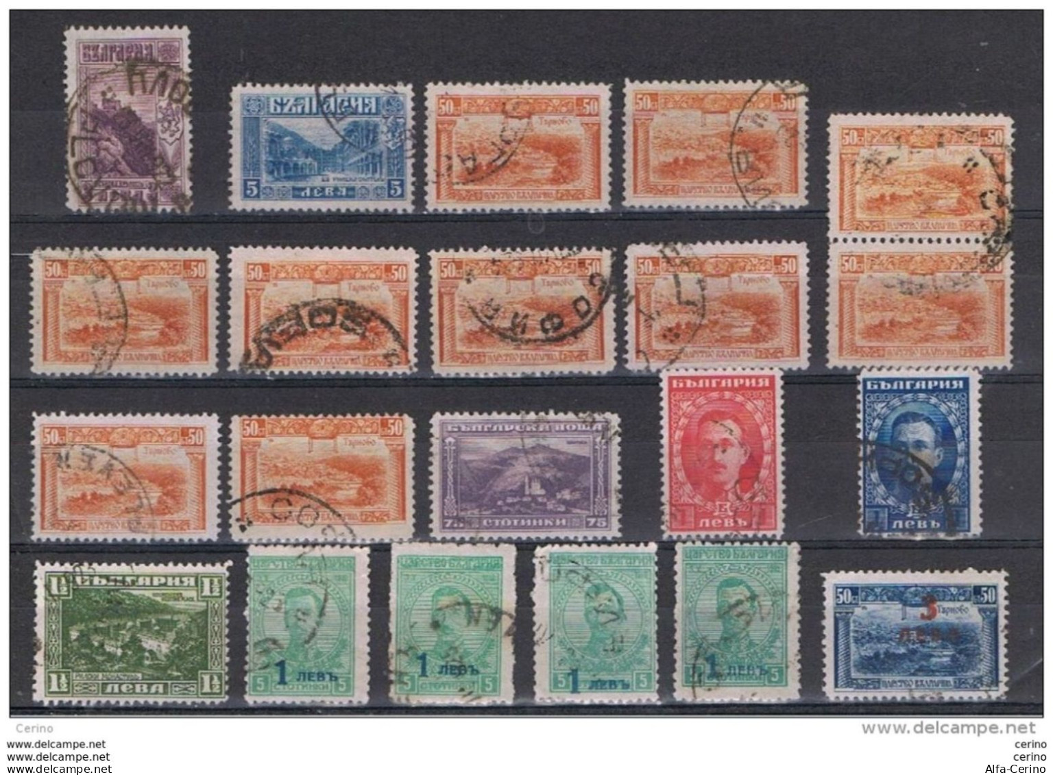 BULGARIA:  1921/25  SOGGETTI  VARI  -  LOTTICINO  21  VAL. US. RIPETUTI  -  YV/TELL. 149//179 - Used Stamps