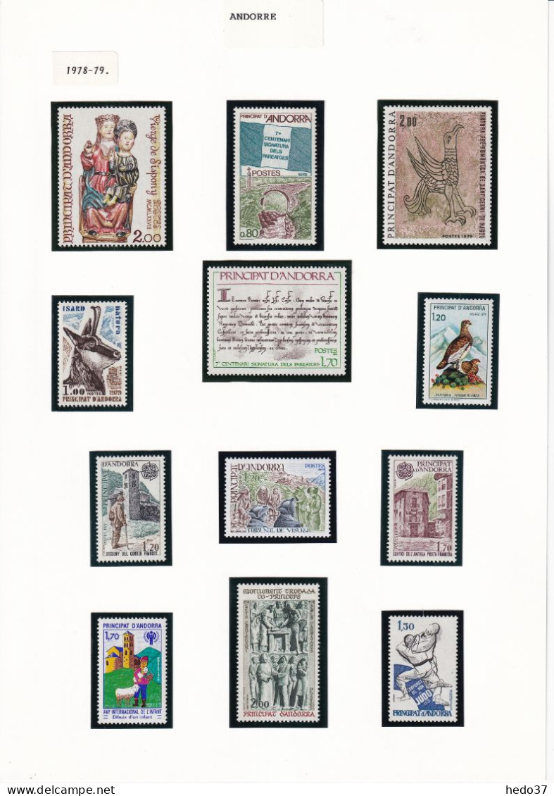 Andorre - Collection Vendue Page Par Page - Neufs ** Sans Charnière - TB - Unused Stamps